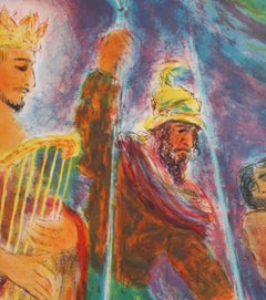 Music to Heaven, Modern Lithograph by Ira Moskowitz
