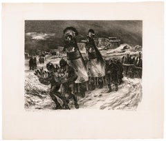 'Shalakos Approaching Ceremonial Ground - Zuni' — 1940s Southwest Regionalism