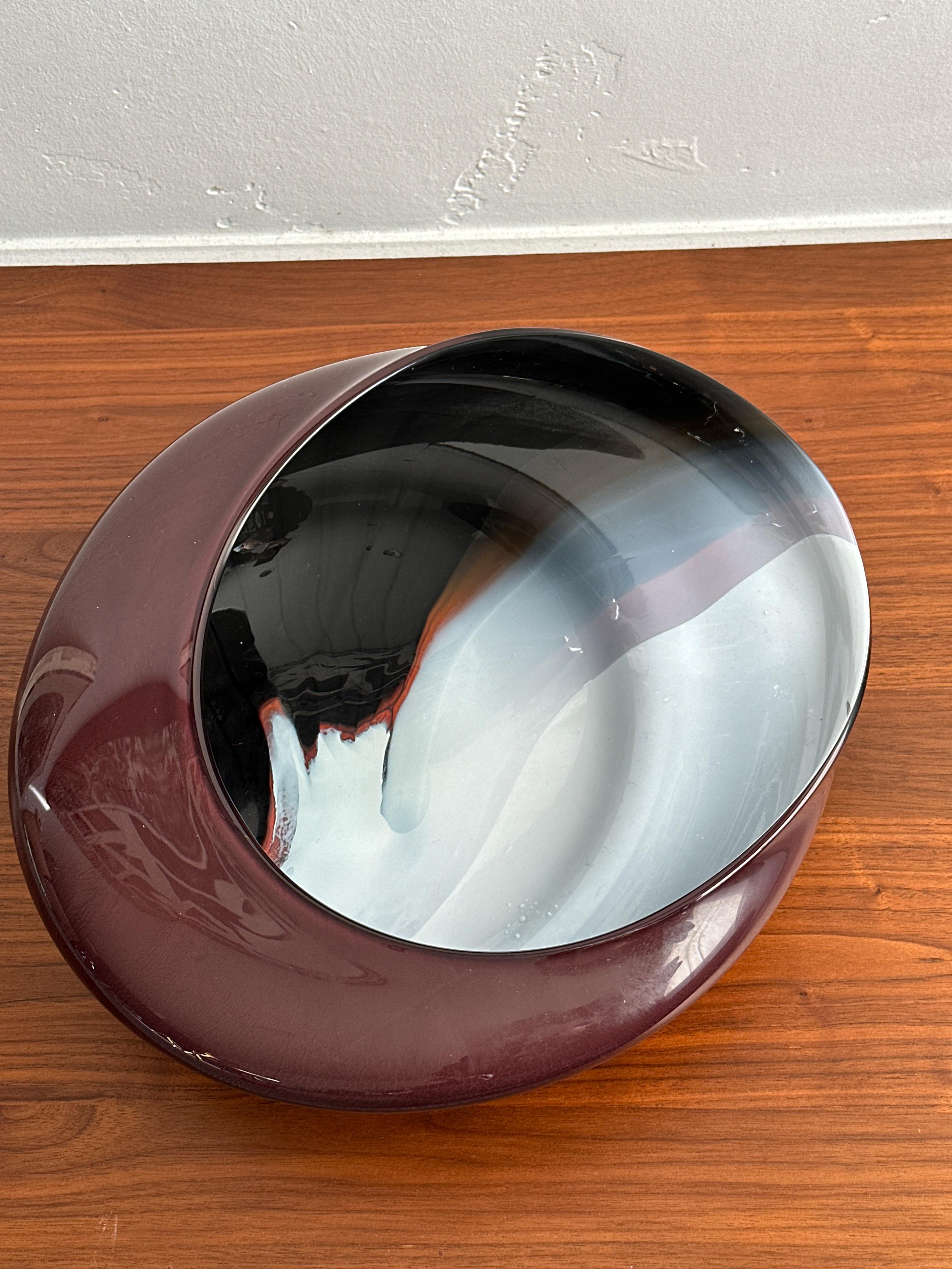 Elliptische Serie, mundgeblasene Glasskulptur von Ira Sapir im Angebot 2