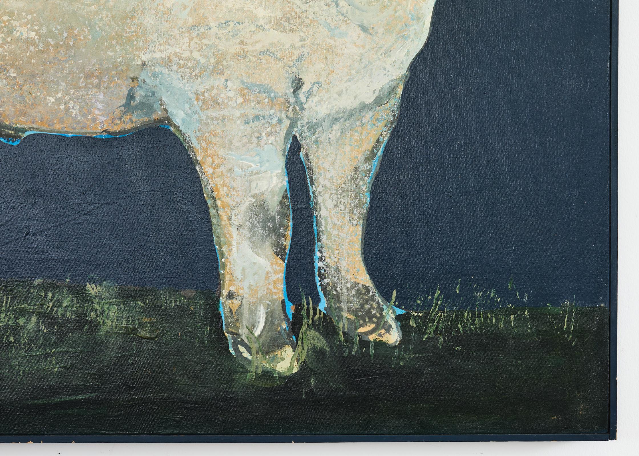 Ira Yeager Lamb Oil Canvas 20th Century For Sale 1