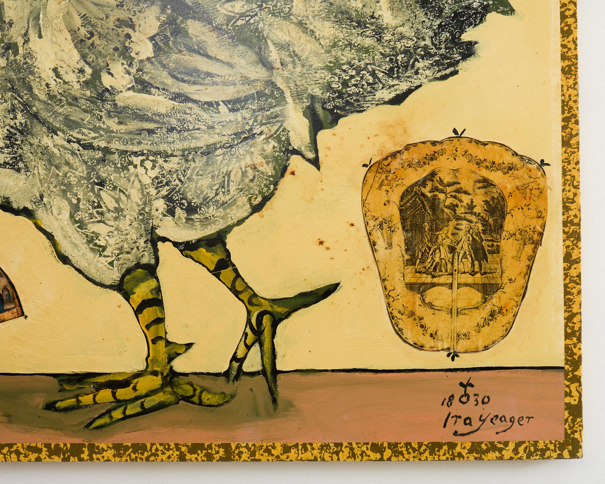 Ira Yeager Rooster 2008 Oil on Canvas Painting For Sale 4