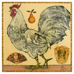 Ira Yeager Rooster 2008 Oil on Canvas Painting
