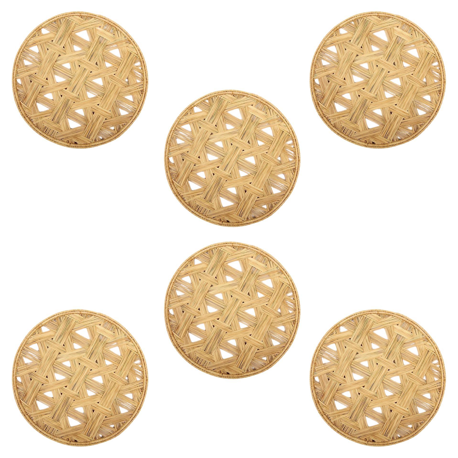 Iraca Fibre Lattice Placemat, Set of Six