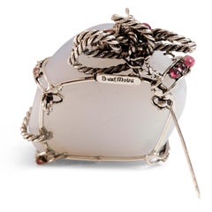 Iradj Moini Chalcedony and Amethyst Brooch