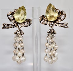 Iradj Moini Süßwasserperlen-Ohrringe mit Quasten