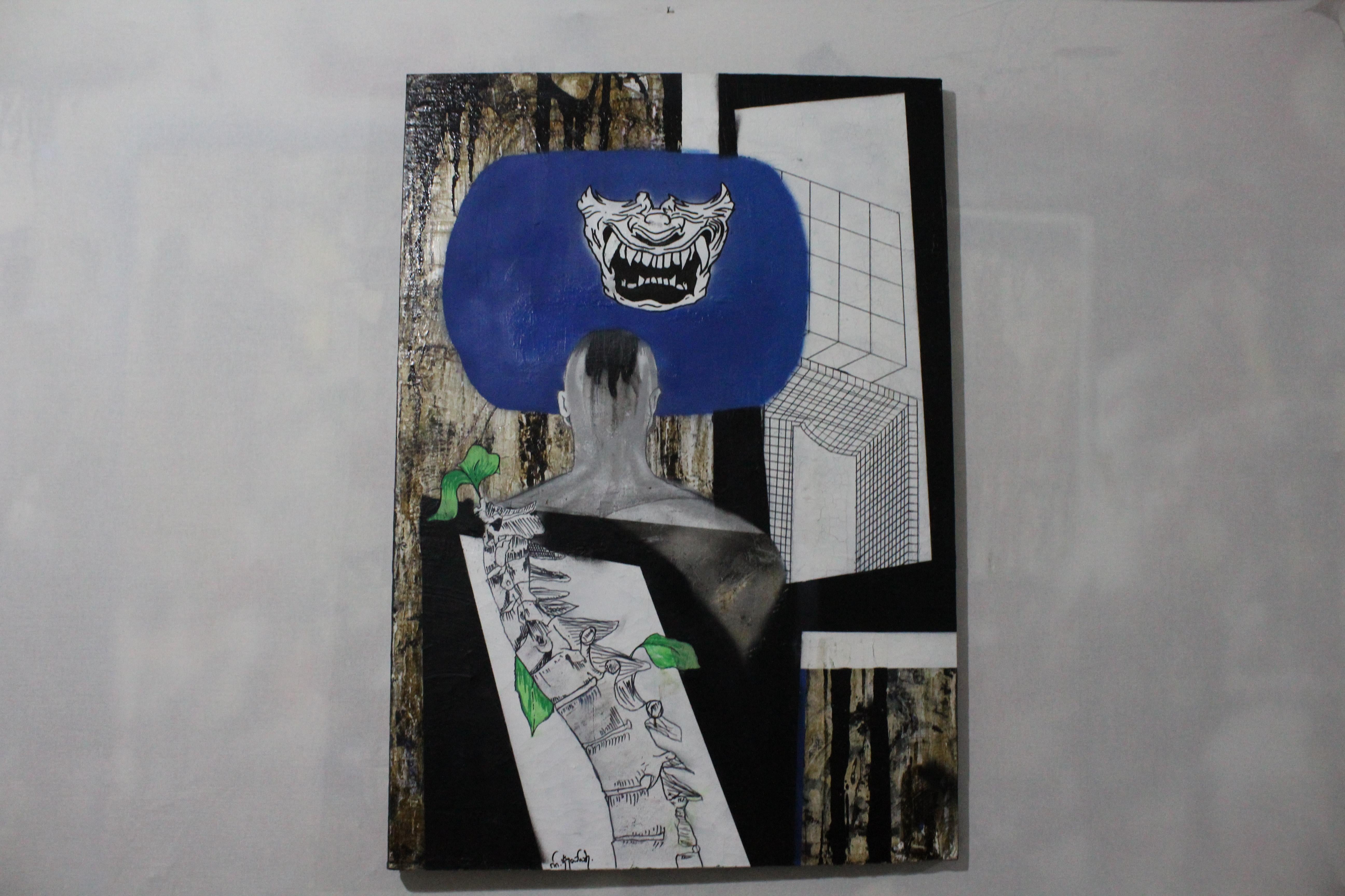 Mixed media on canvas 