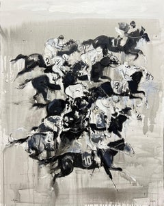 Used Georgian Contemporary Art by Irakli Chikovani - Horse Riding