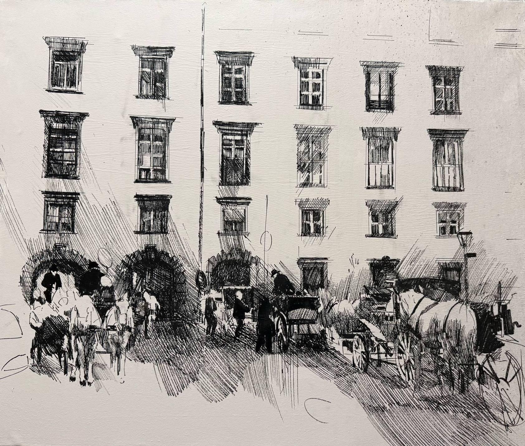 Acrilico e inchiostro su tela 

Irakli Chikovani è un artista georgiano nato nel 1985 che vive e lavora a Tbilisi, in Georgia. Nel 2010 si è laureato all'Accademia di Stato di Tbilisi. Nel 2010 è membro dell'Unione degli Artisti della Georgia. Ha