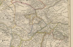 Iran and Turan Map – Persia, Afghanistan, Baluchistan, Turkestan 1858