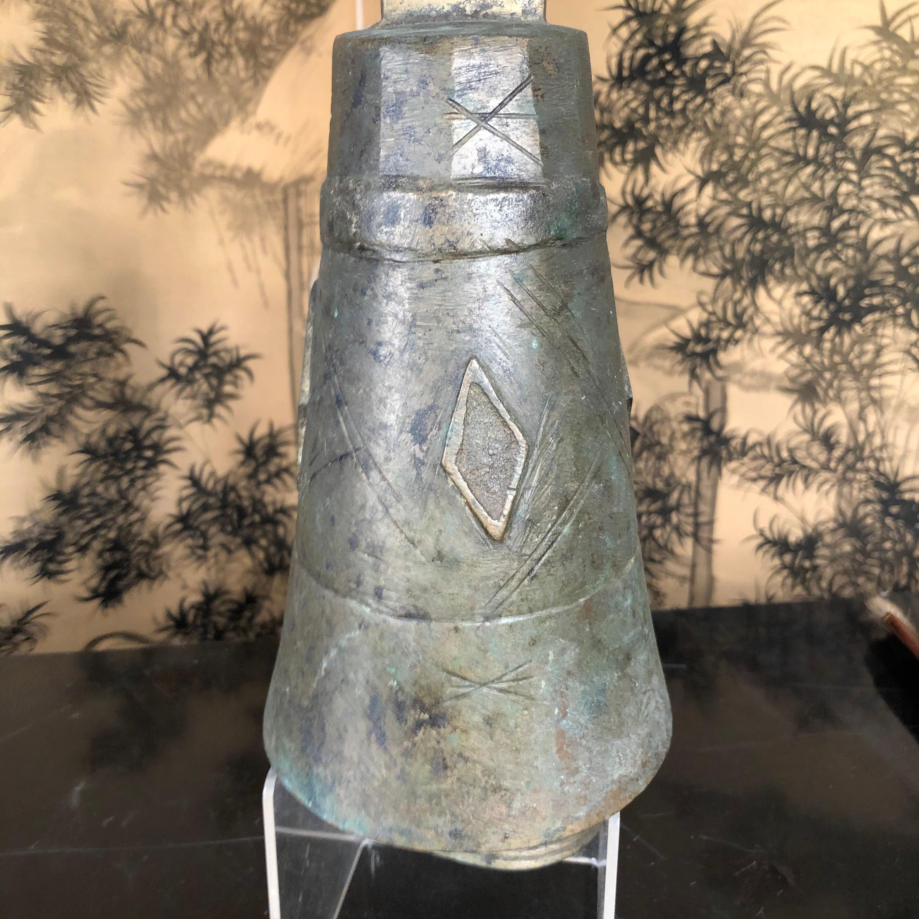 Beautiful bronze bell with a 