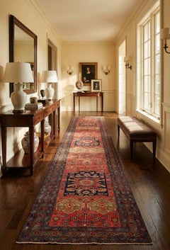 iran Orange Malayer Runner Rug 4x16 ft