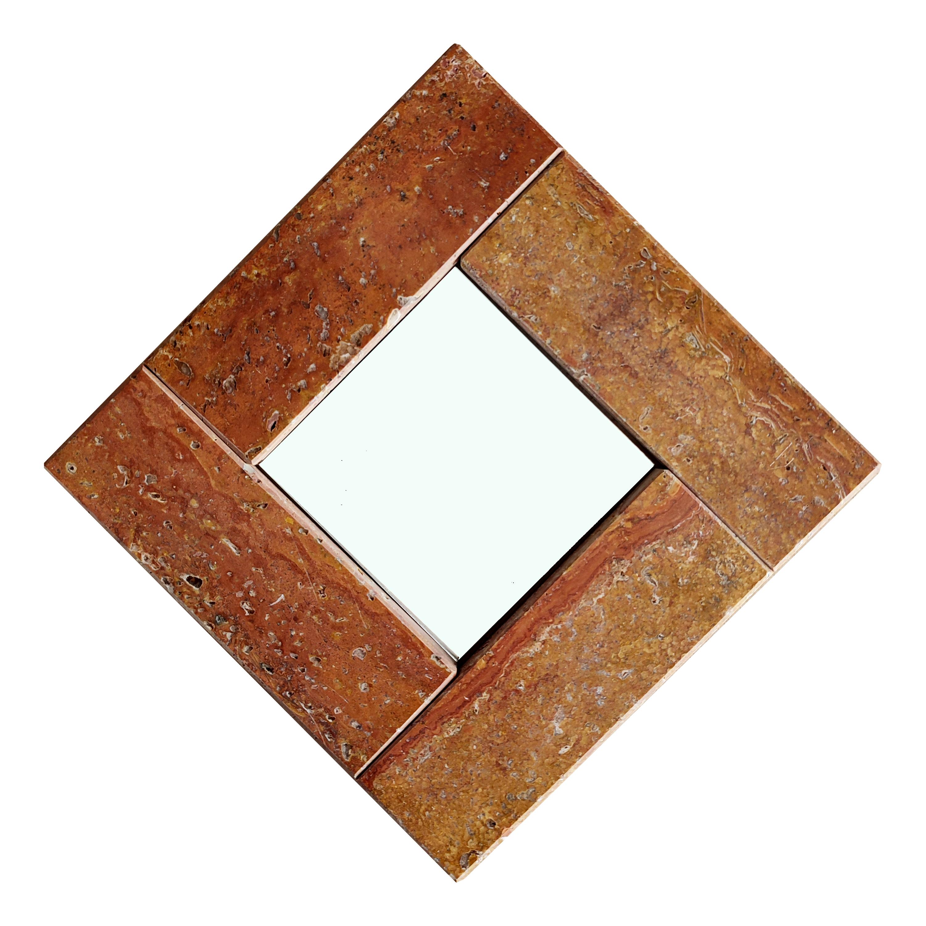 Iranian Red Travertine Marble Mirror Contemporary Design Gift Joaquín Moll Spain
The Red Travertine Marble Decorative Mirror by Joaquín Moll is a stunning masterpiece of artisanal craftsmanship, making it an exceptional gift for those who appreciate