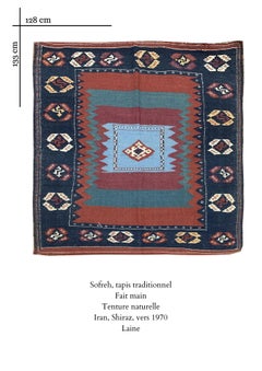 Iranian Traditional Carpet (Sofreh), circa 1970