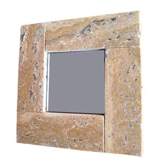 Specchio in marmo travertino giallo iraniano Design Contemporary Spagna Regalo di lusso