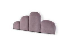 Iraya Headboard Fully Upholstered in Cotton Velvet