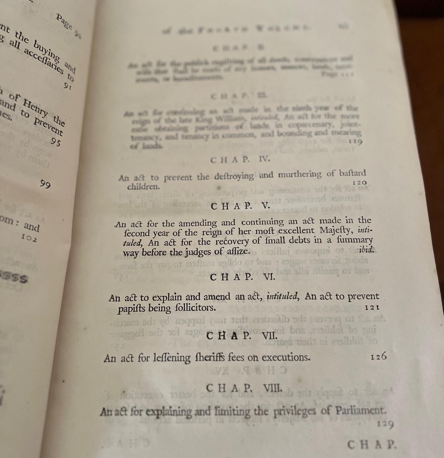 Ireland House of Commons 1753 Vol. III and Statutes at Large 1703-1719 Vol. IV For Sale 5