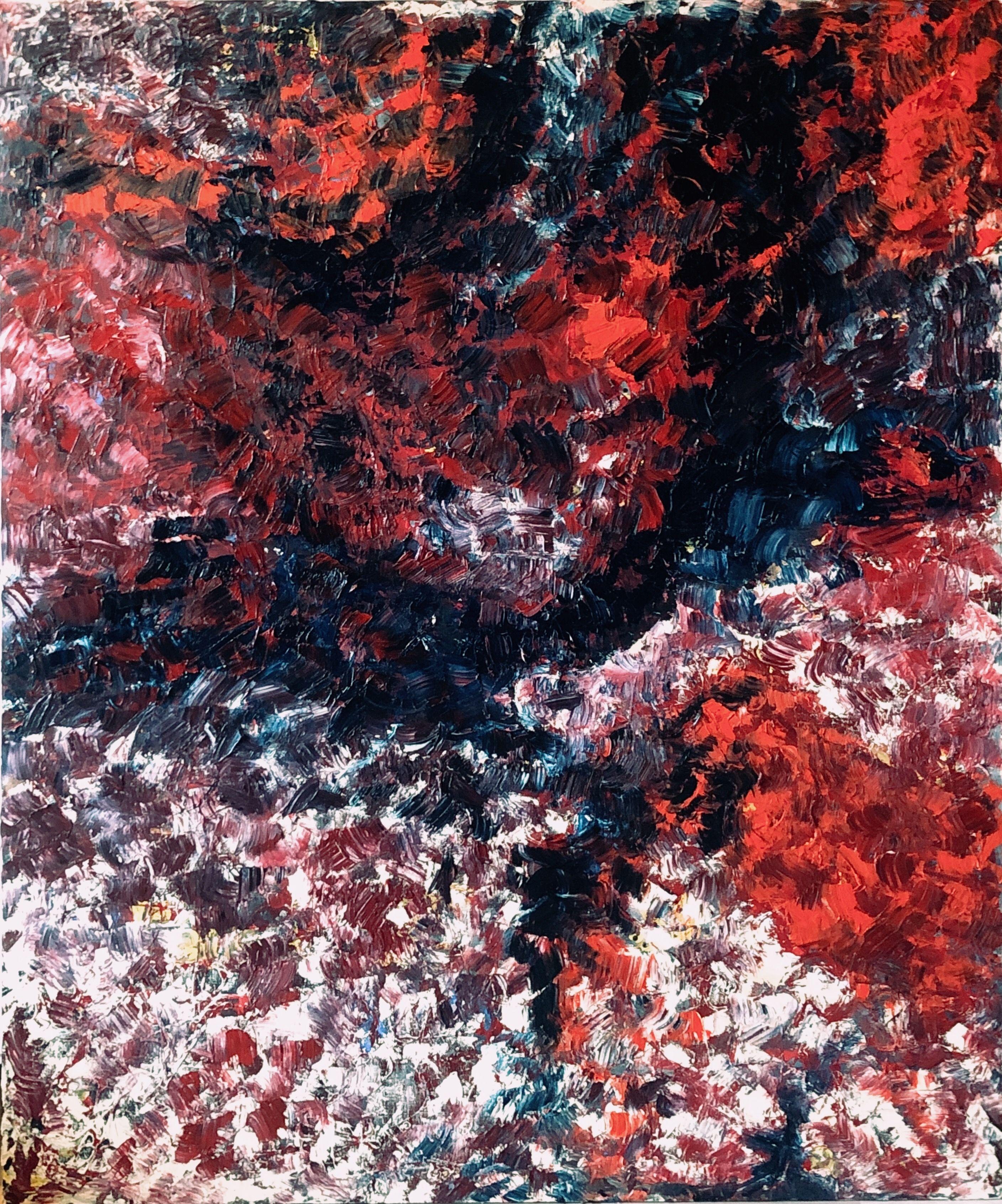 Abstract Painting de Irem Kucukay - Dicha y Veneno, Pintura, Óleo sobre lienzo