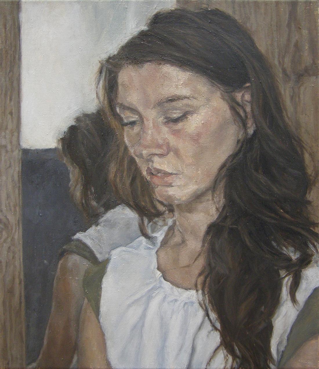 Emi, Pittura, Olio su tela - Painting di Irena Chmura