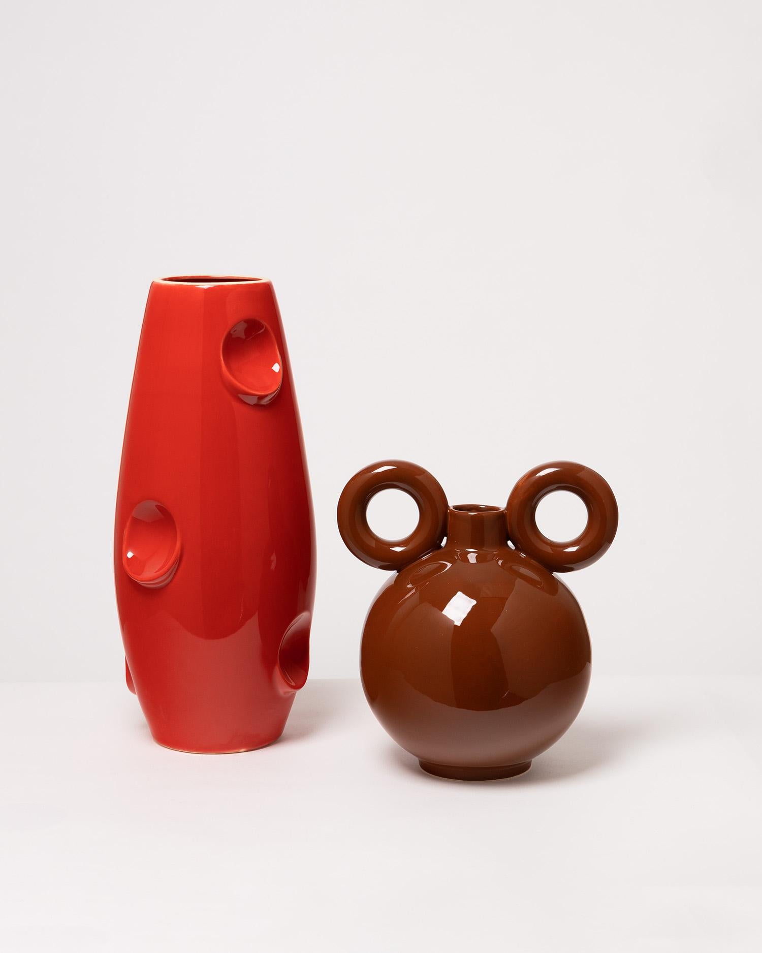 Irena / Circus / Choco Vase by Malwina Konopacka In New Condition For Sale In WARSZAWA, PL