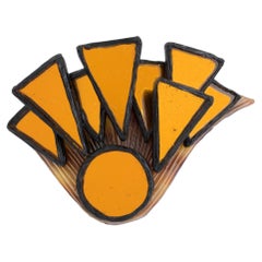 Broche en mosaïque de miroirs et de l'école Line Vautrin, Irena Jaworska
