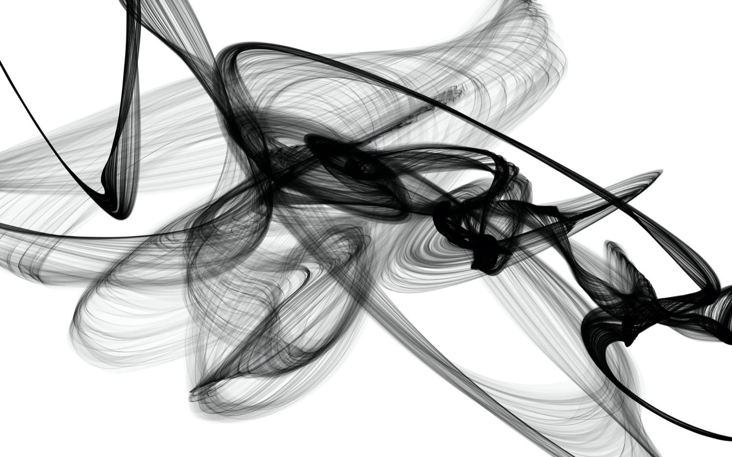 Abstraktes abstraktes, minimalistisches Schwarz-Weiß-Gemälde BW Abstrakt Die Gegenwart , 60X40