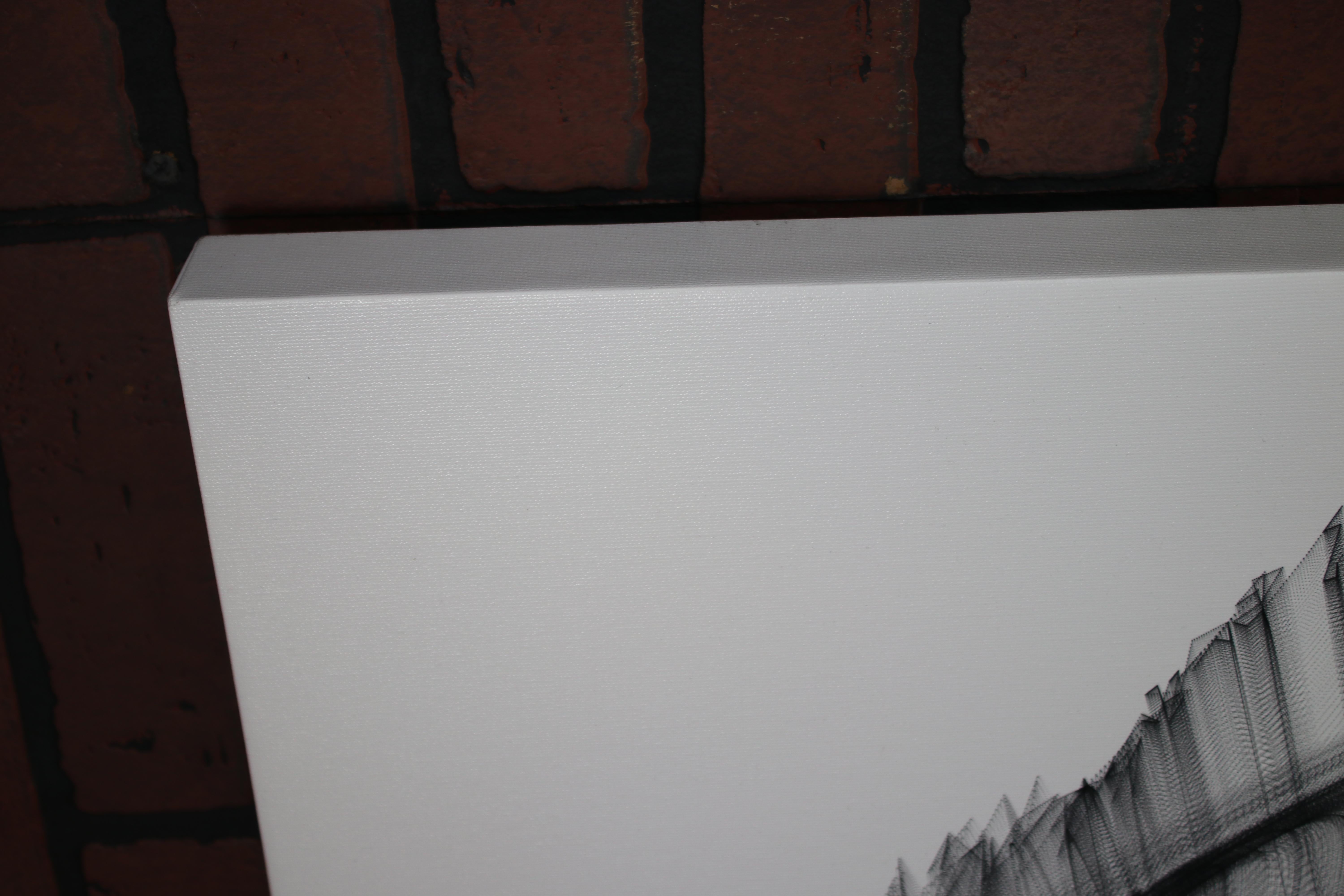 Blanco y negro Moderno Minimalista New Media vs Pintura 40 
