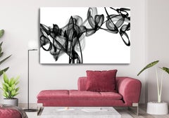 Irena Orlov - Black White Minimalist New Media vs Painting 40"H X 80"W The Lyre Black White Minimalist New Media vs Painting 40"H X 80"W The Lyre