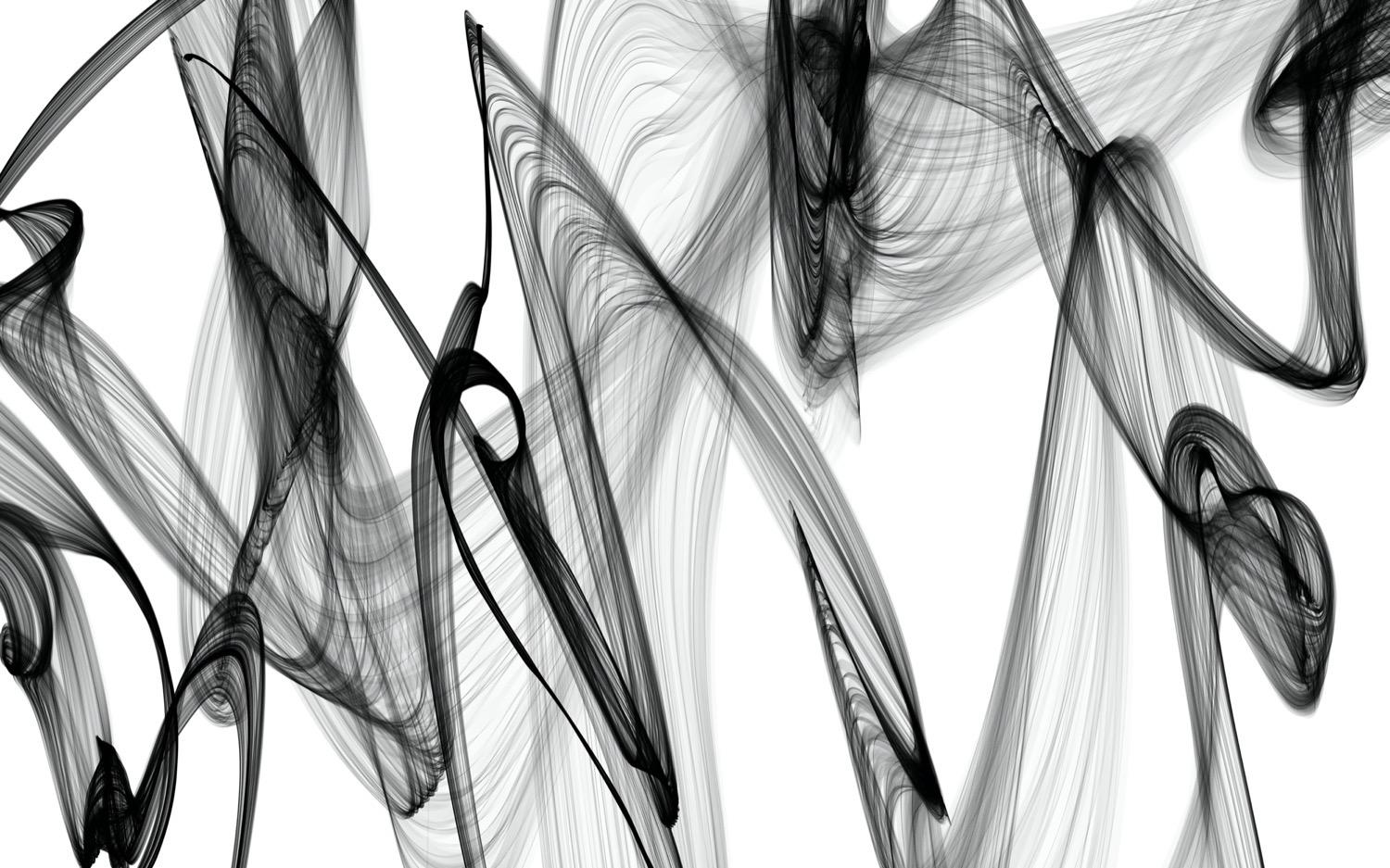 Pittura minimalista in bianco e nero BW Astratto Il presente , 60X40
