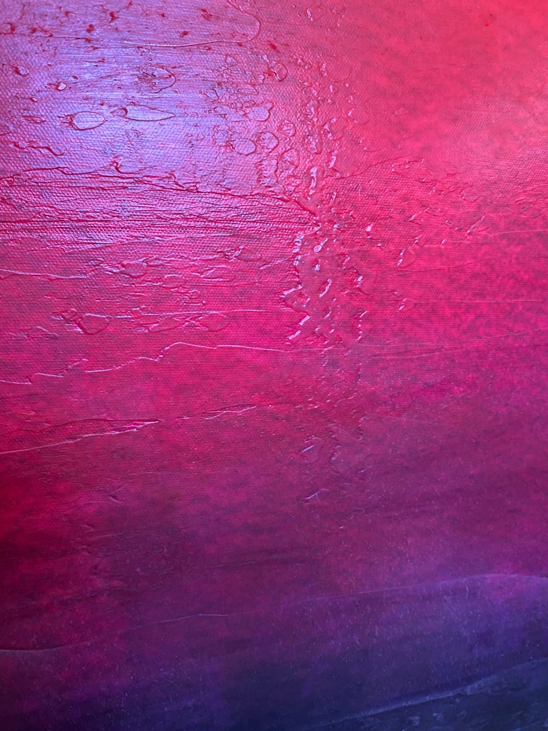 Irena Orlov Yellow Red Blue Painting Hand Textured Giclee on Canvas