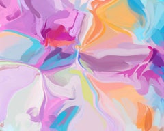 Abstract Painting Mixed Medium on Canvas 48x48" Rhythm of the violinist