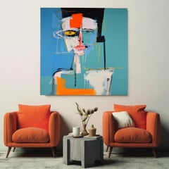 Human Faces Abstract Collection - HFC 9 - Limited Edition Textured Canvas Print