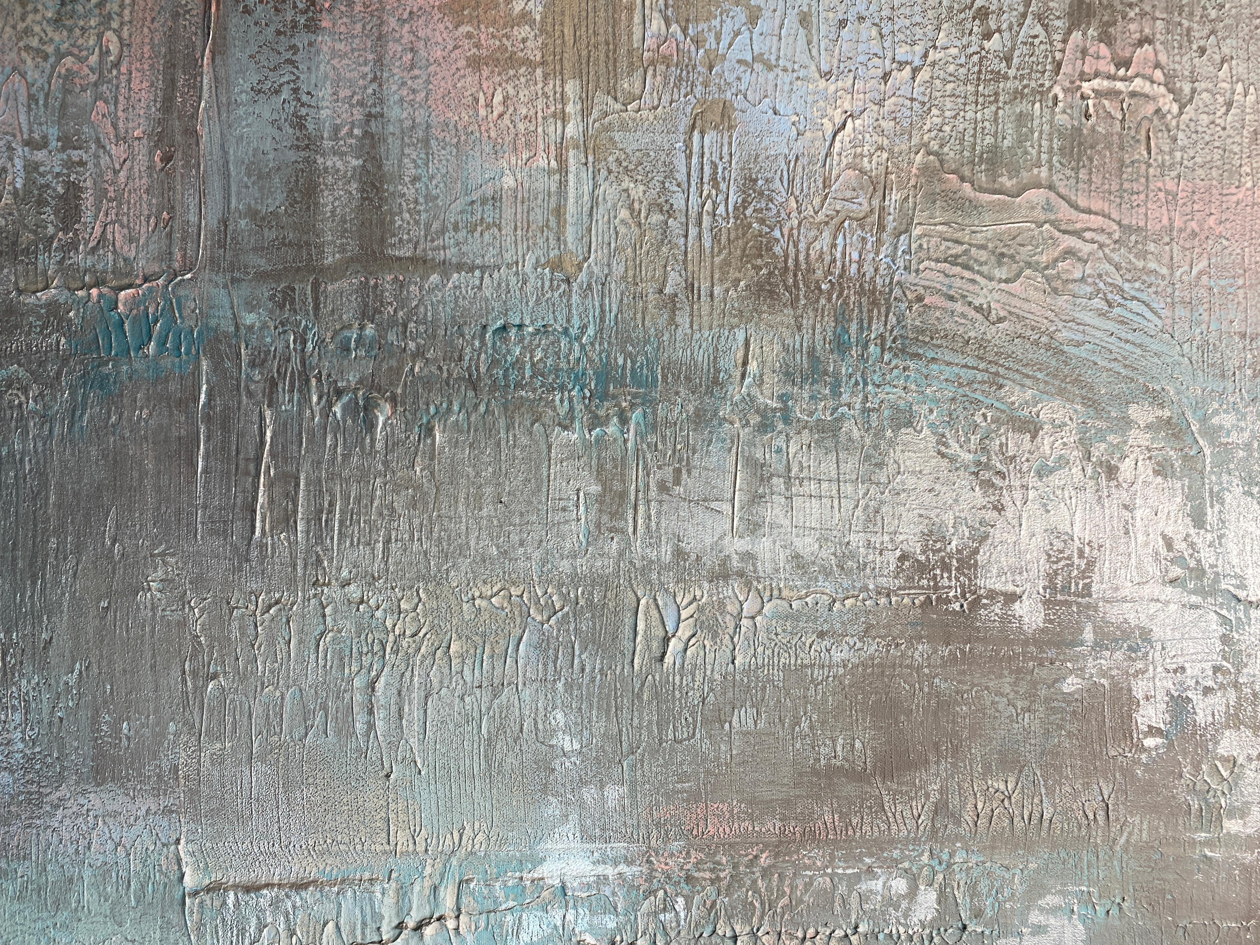 Silver Pink Teal Abstract Painting, Hand Embellished Giclee on Canvas

Collector's Edition Embellished Art Canvas Giclee With Brushstrokes and rich texture.

State-of-the-art HAND EMBELLISHED ∽ MUSEUM QUALITY ∽ DISPLAY READY Giclee Reproduction
Each