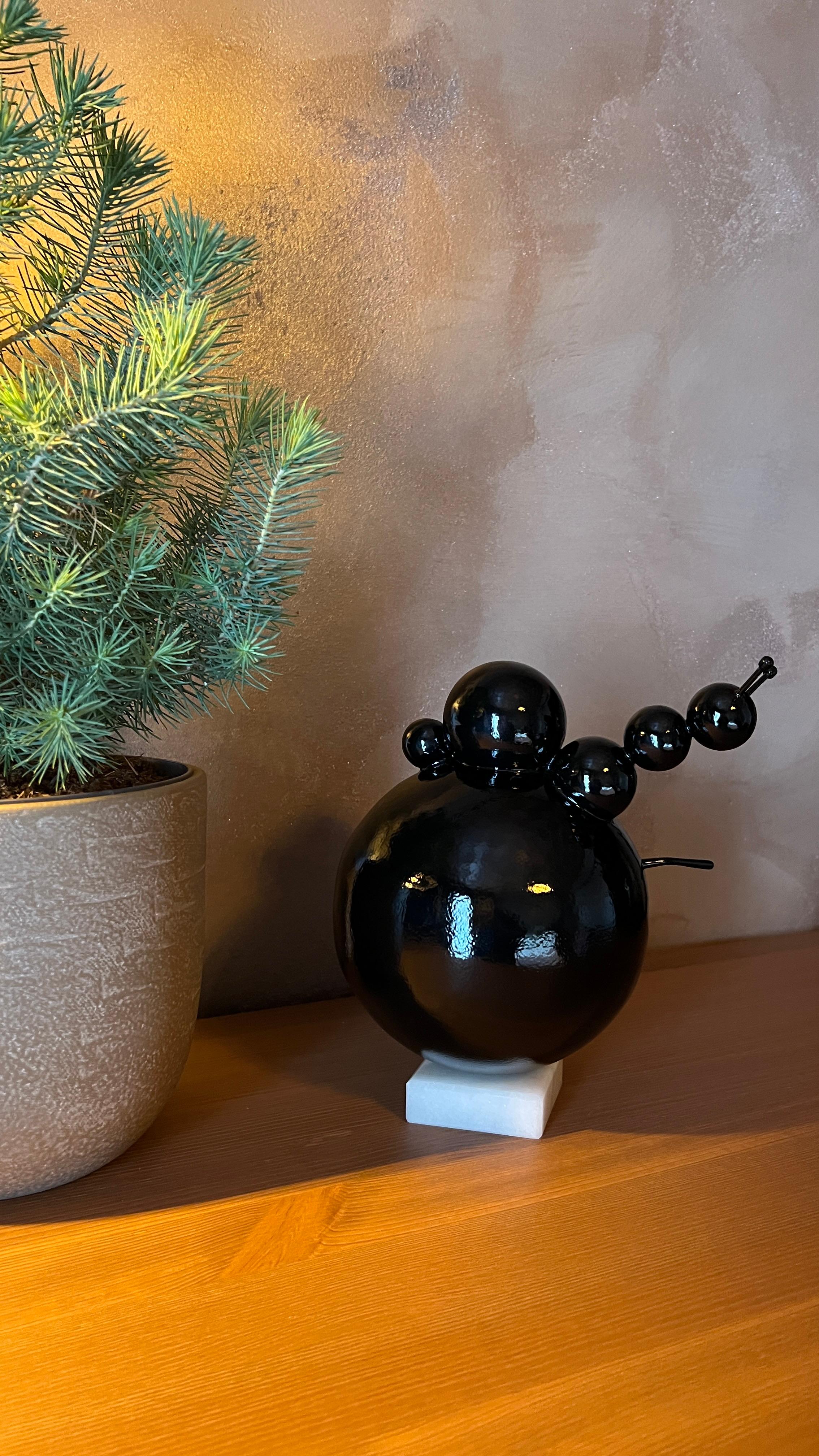 Made in the UK, 2021.

Black. Minimalistic. Abstract. Spheres: from molecules to planets. Look around: mono sphere or billions of small combinations of spheres - this all is our world.

Please, note, real product colours may vary slightly from the