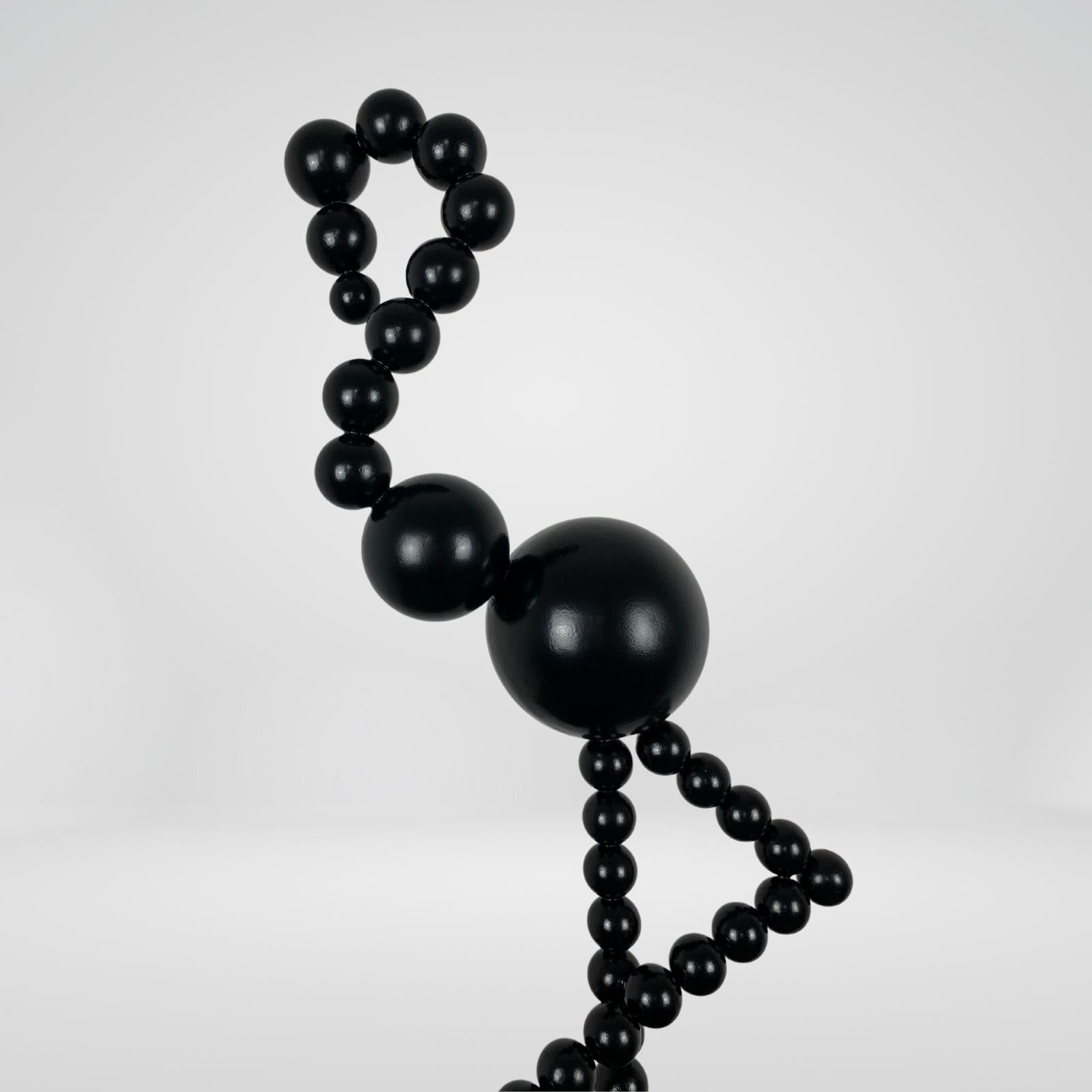 Flamingo Sculpture Black Steel Minimalist Abstract 8