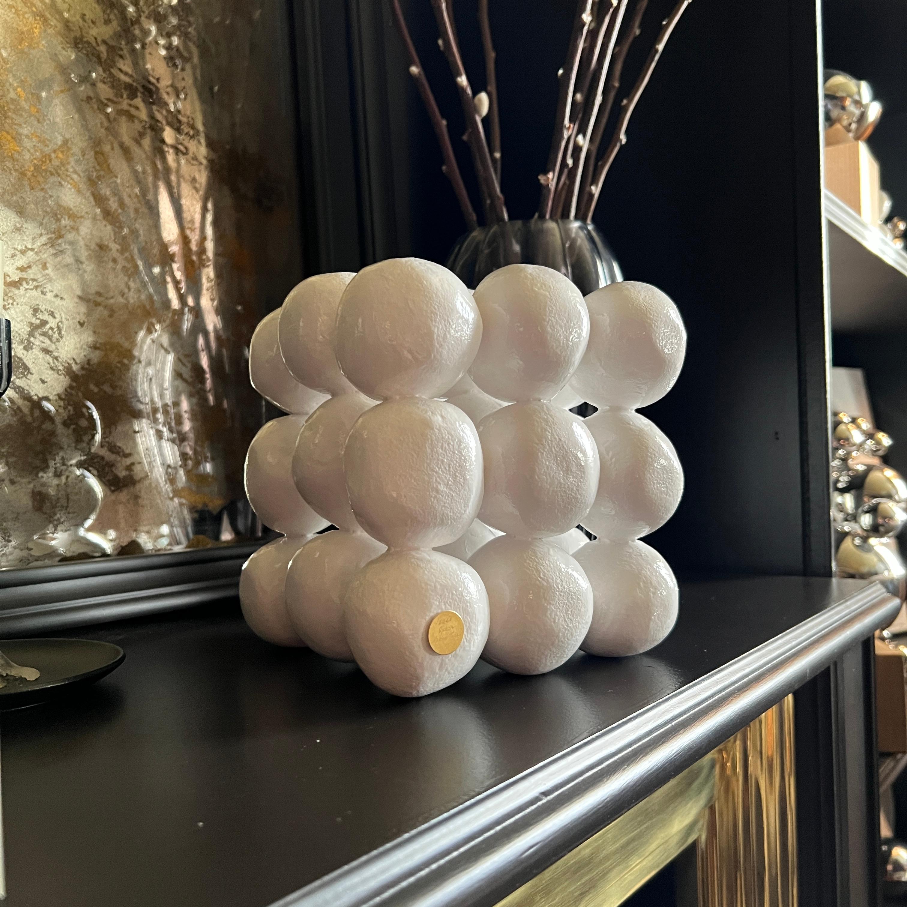 'Non-Ideal Cube Eggshell Effect' Sculpure 1 For Sale 5