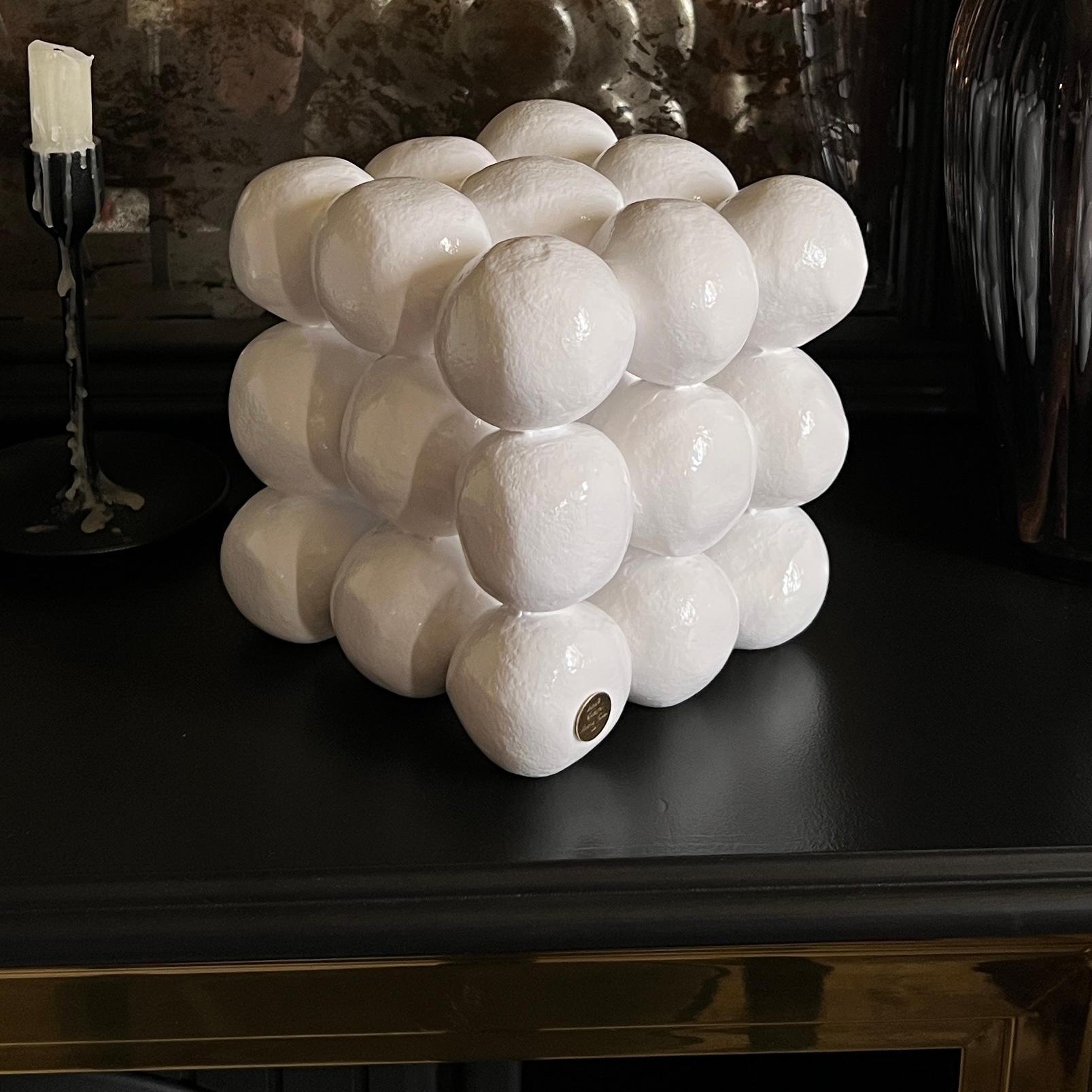 'Non-Ideal Cube Eggshell Effect' Sculpure 1 For Sale 9