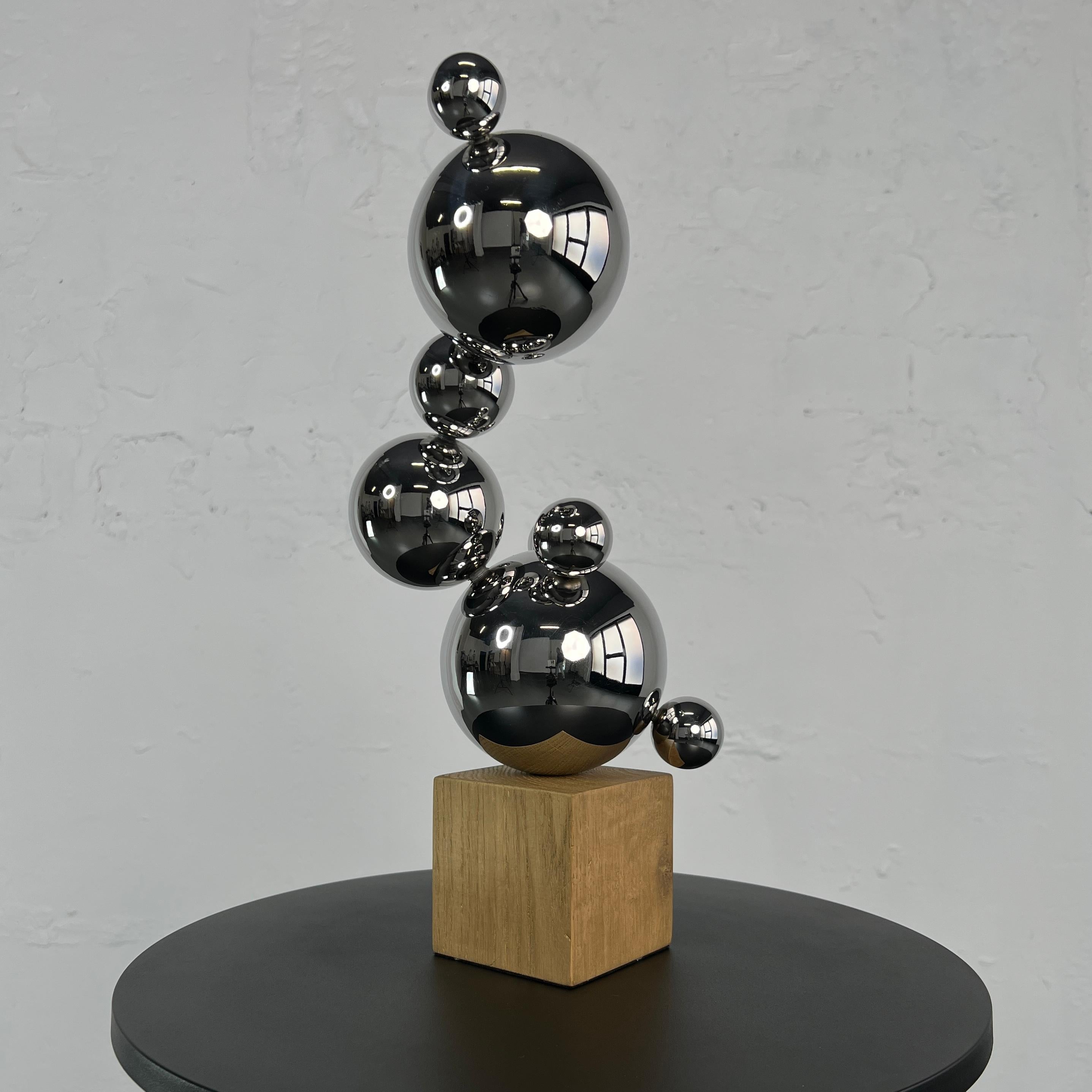 Sculpture 'Abstract Cactus' - Brown Figurative Sculpture by IRENA TONE
