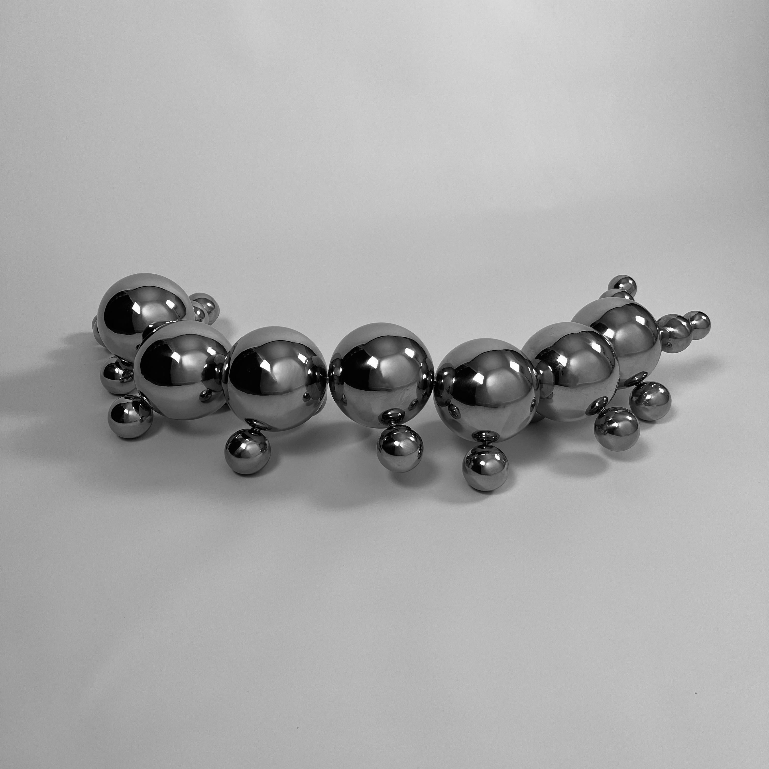 Stainless Steel. Сentipede Minimalistic Bug Sculpture 9