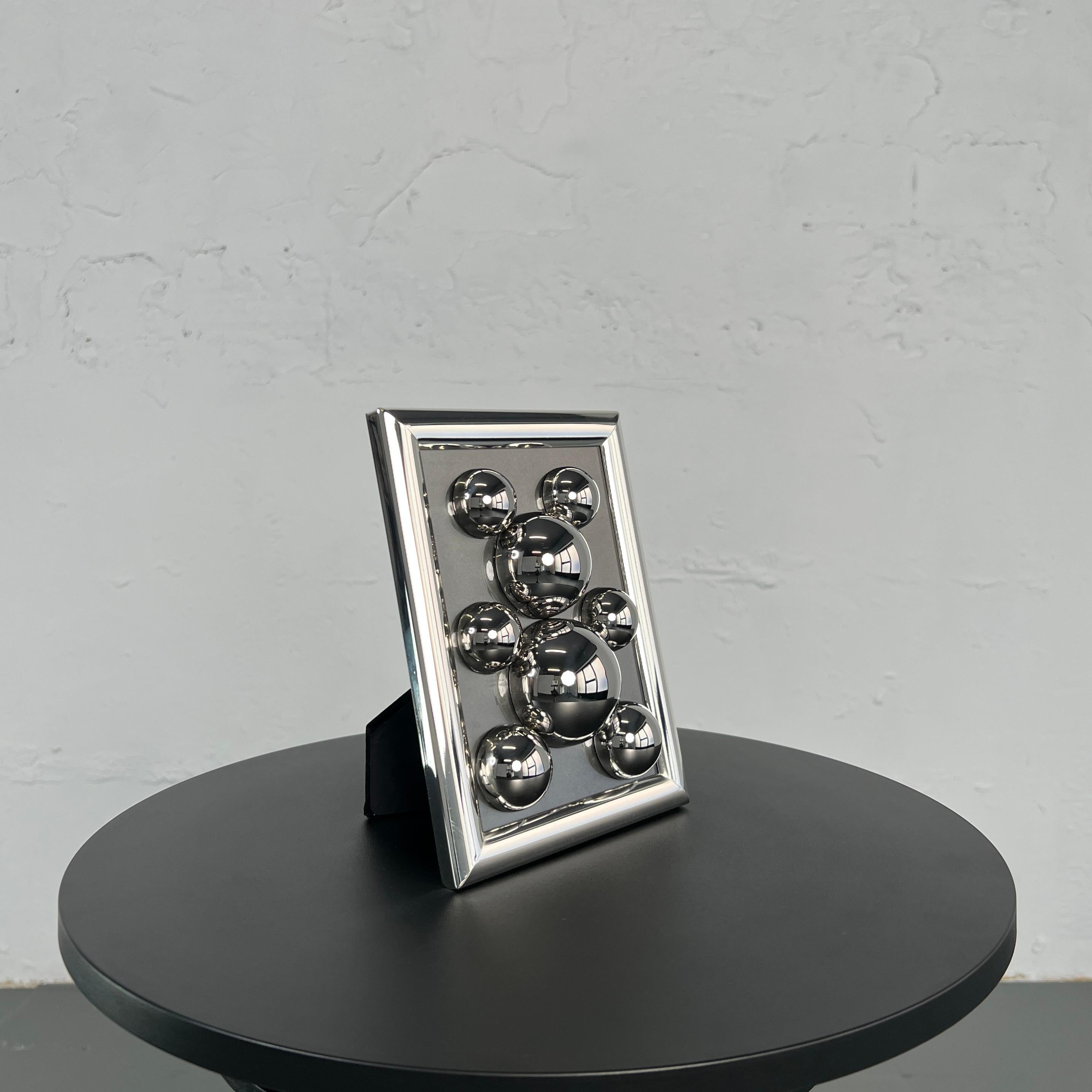 Frame Small Tiny Stainless Steel Bear '1' - Abstract Geometric Sculpture by IRENA TONE