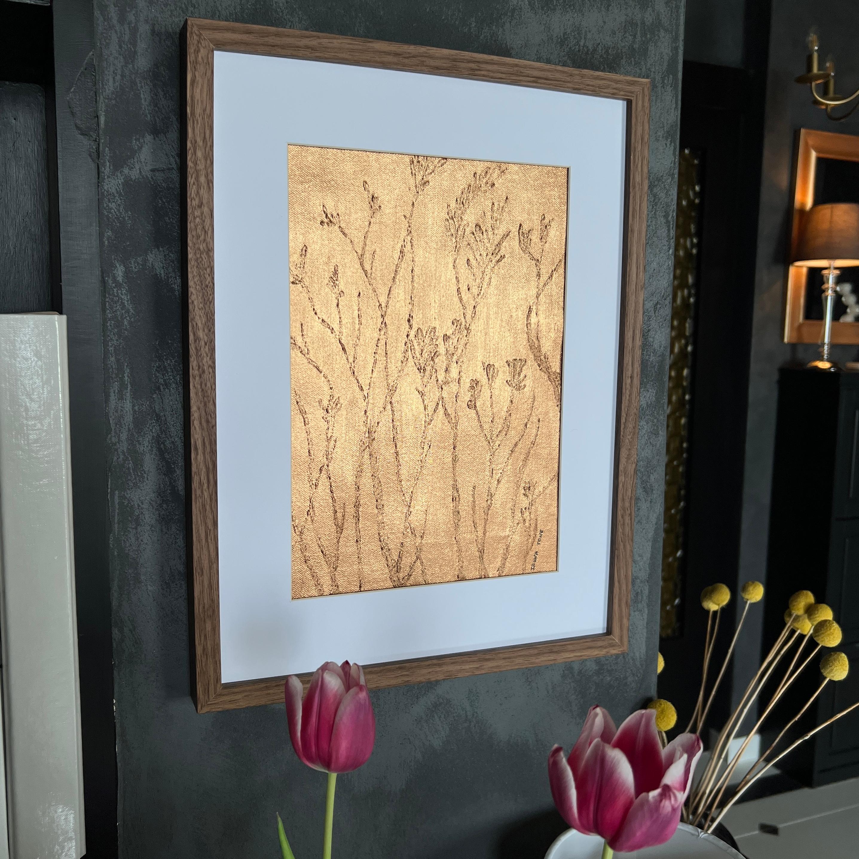 Fiore di diamante del cespuglio - Painting di IRENA TONE