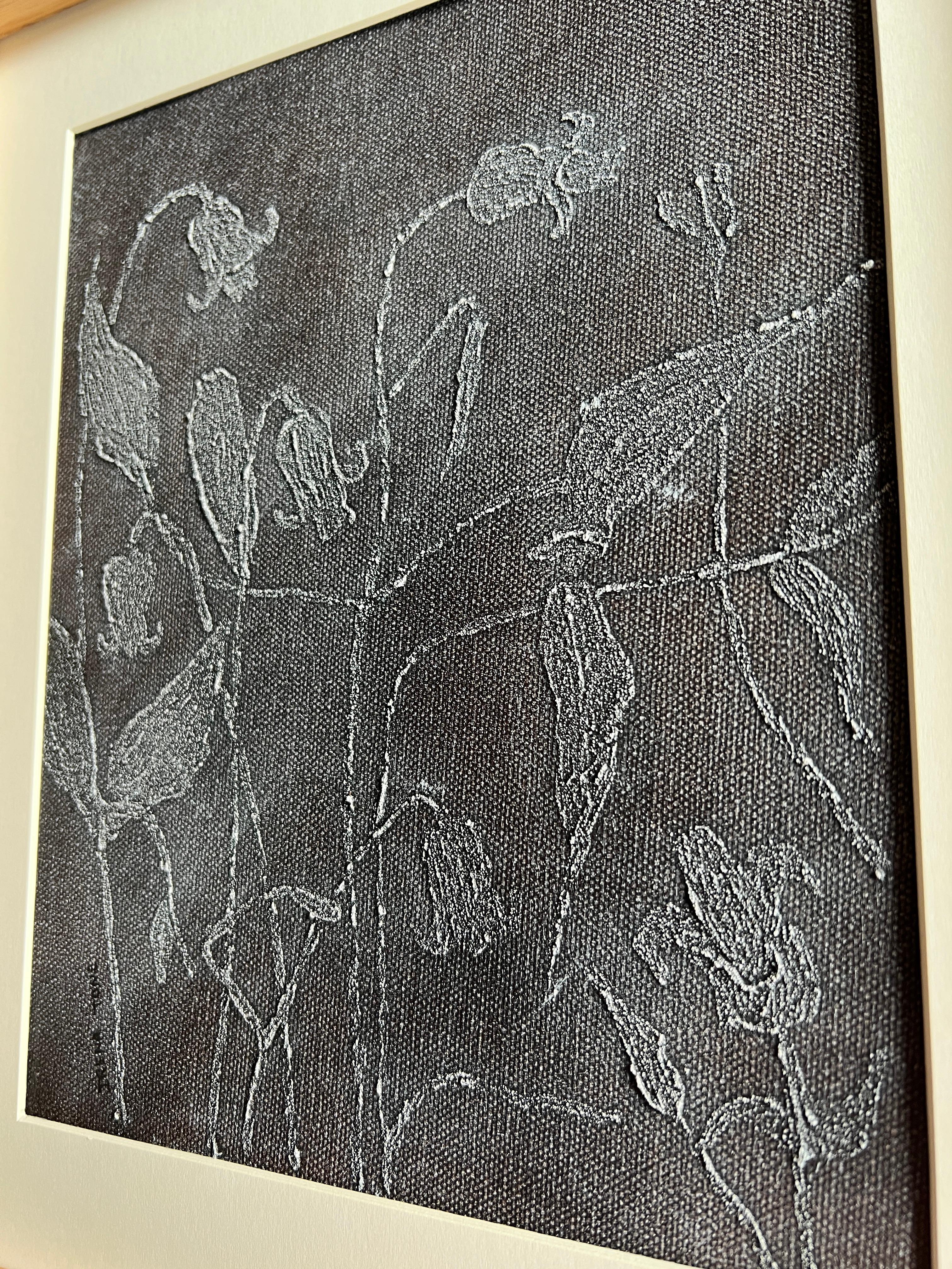 Clematis Brown - Painting Astratto di IRENA TONE