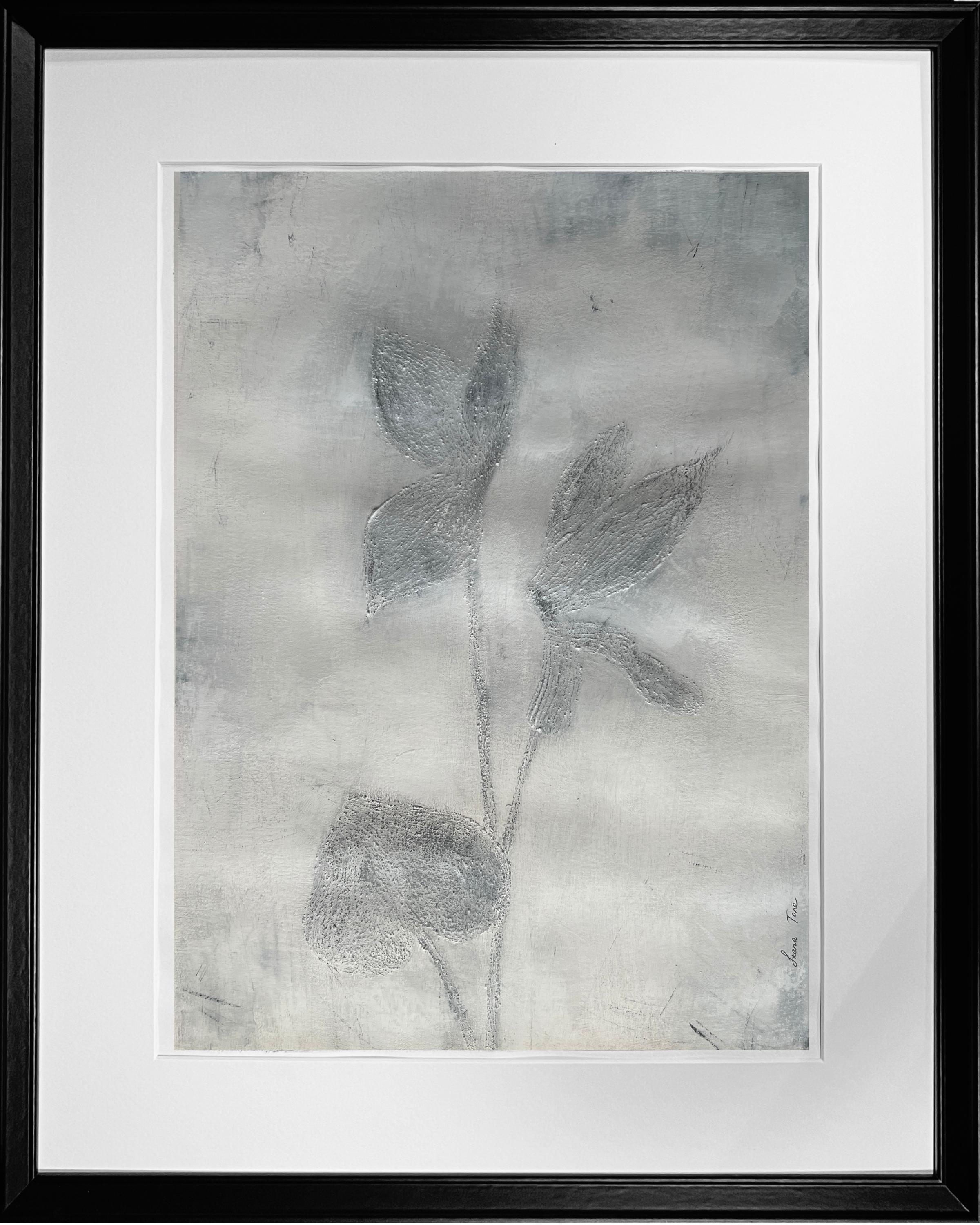 'Cyclamen Flowers' Black and White