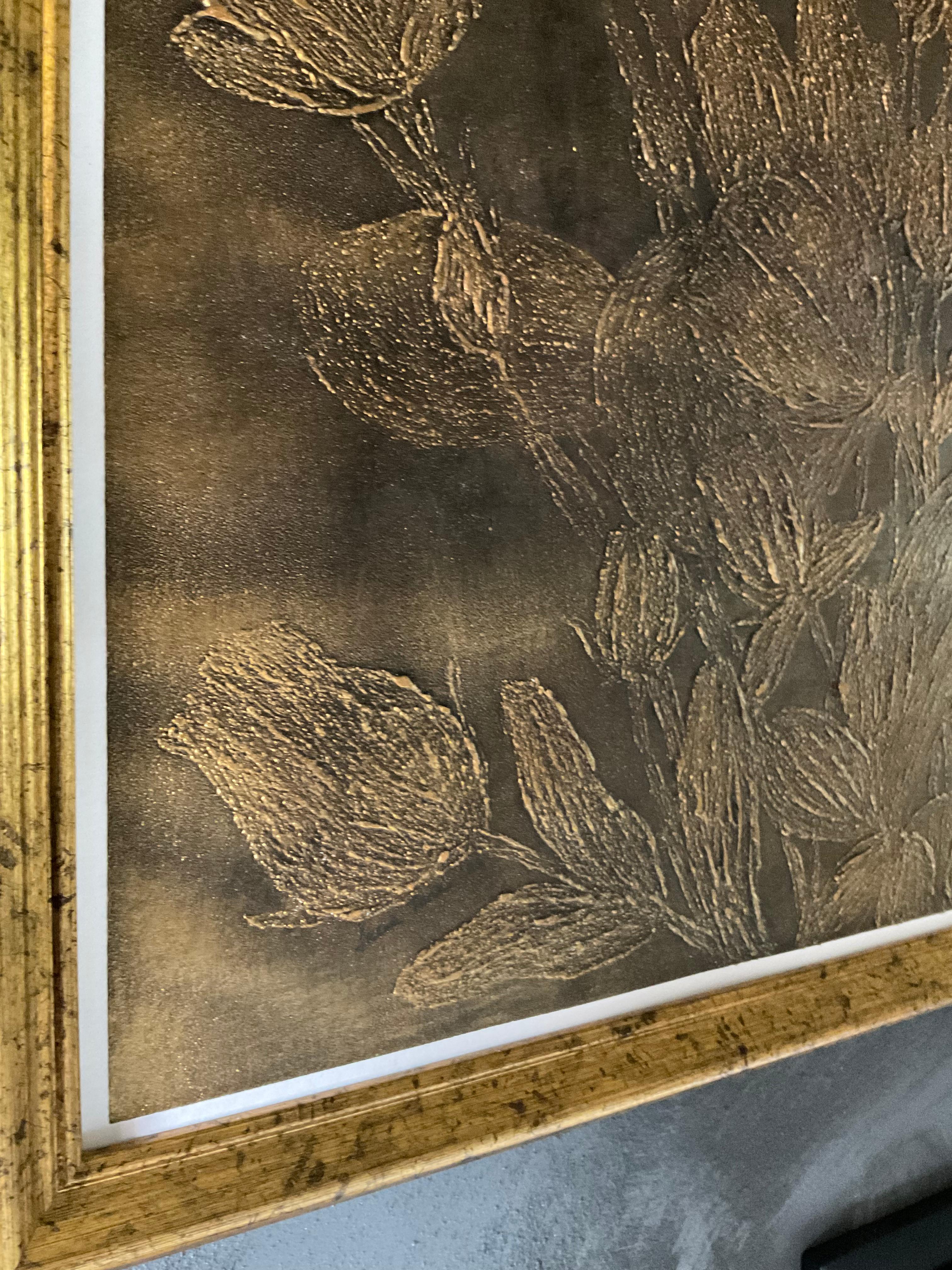 'Eustoma d'oro' 1 - Sculpture Astratto di IRENA TONE