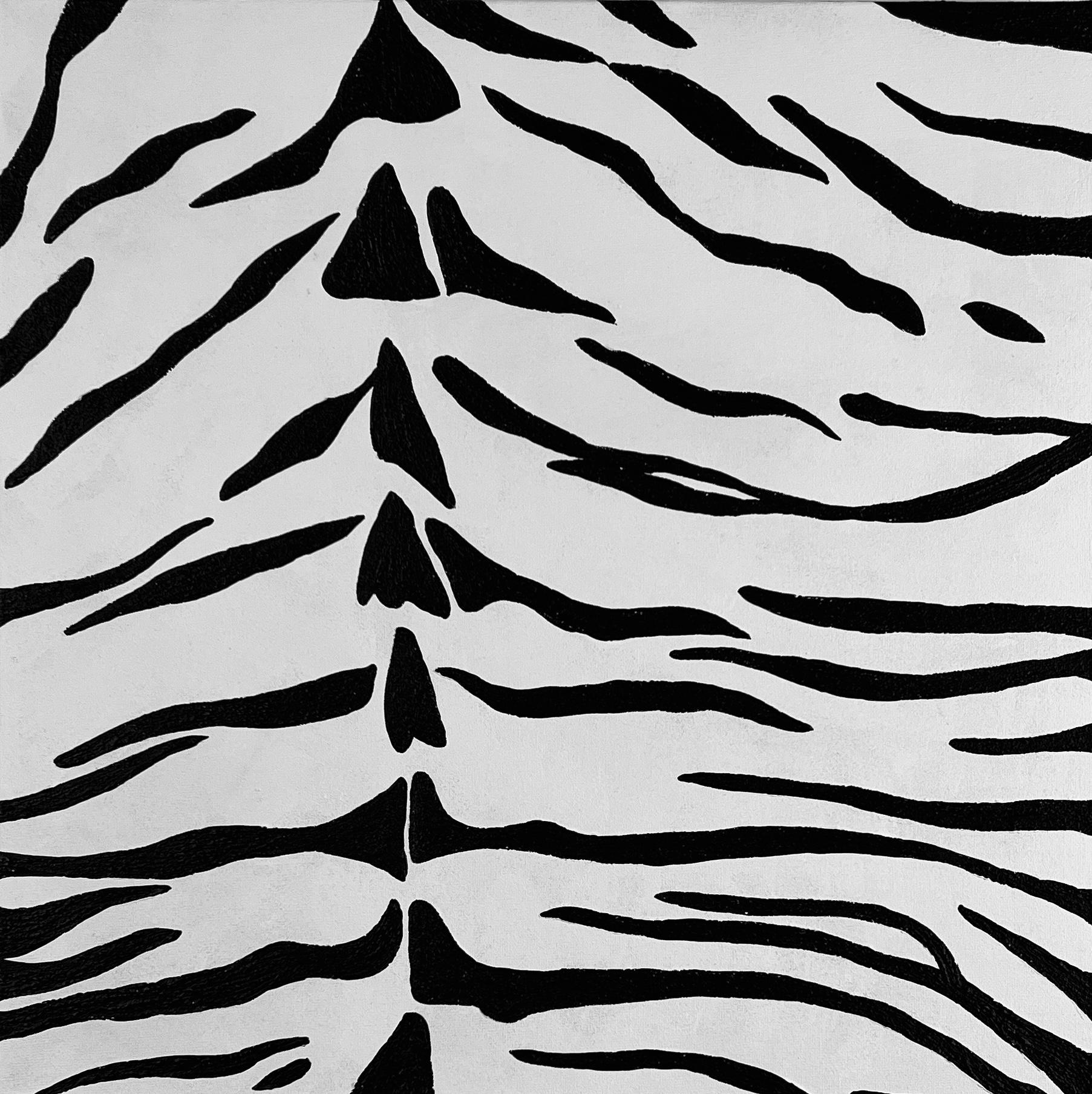 Monochrome Tiger-Muster
