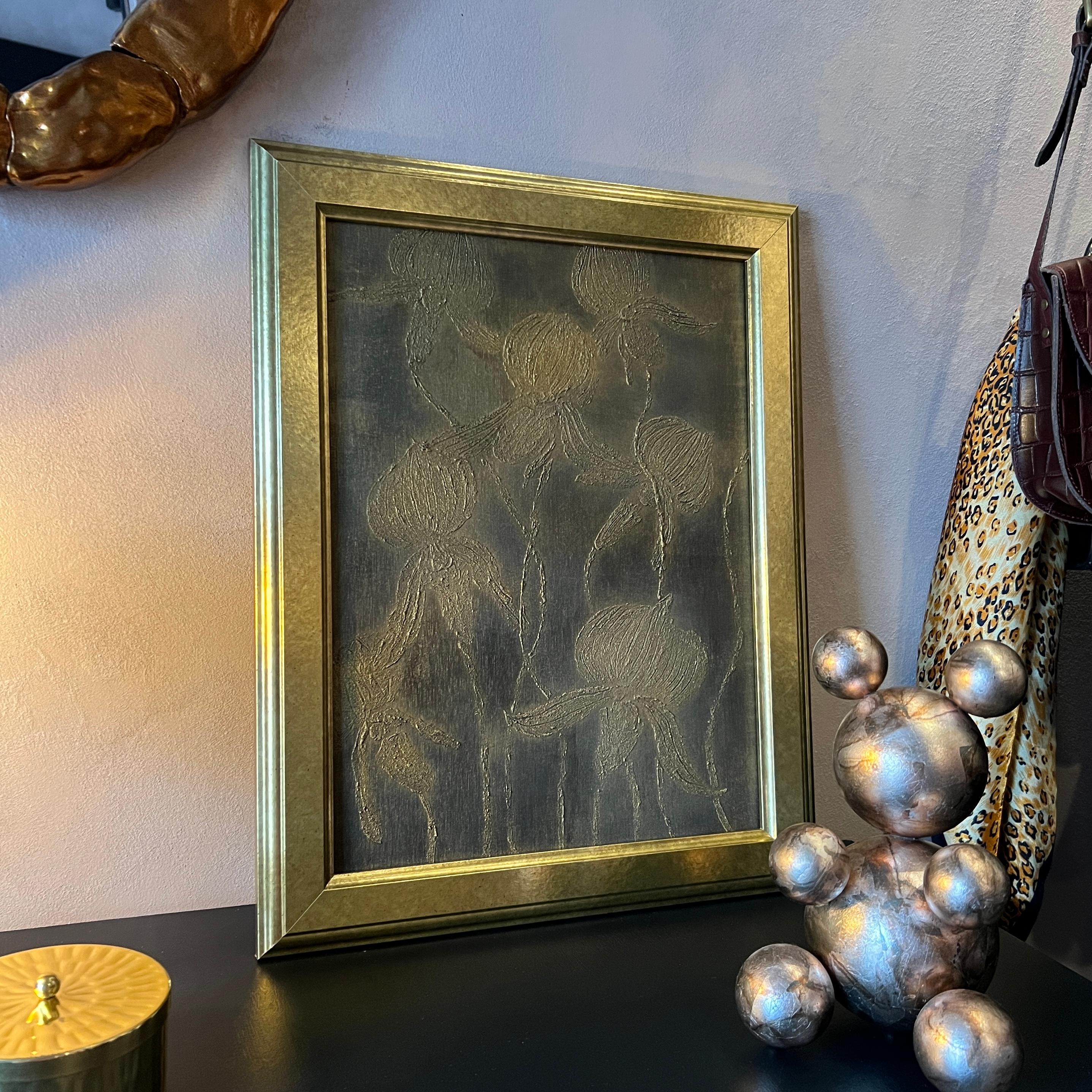 Figurative Painting IRENA TONE - Orchidées en forme de pantoufle 1