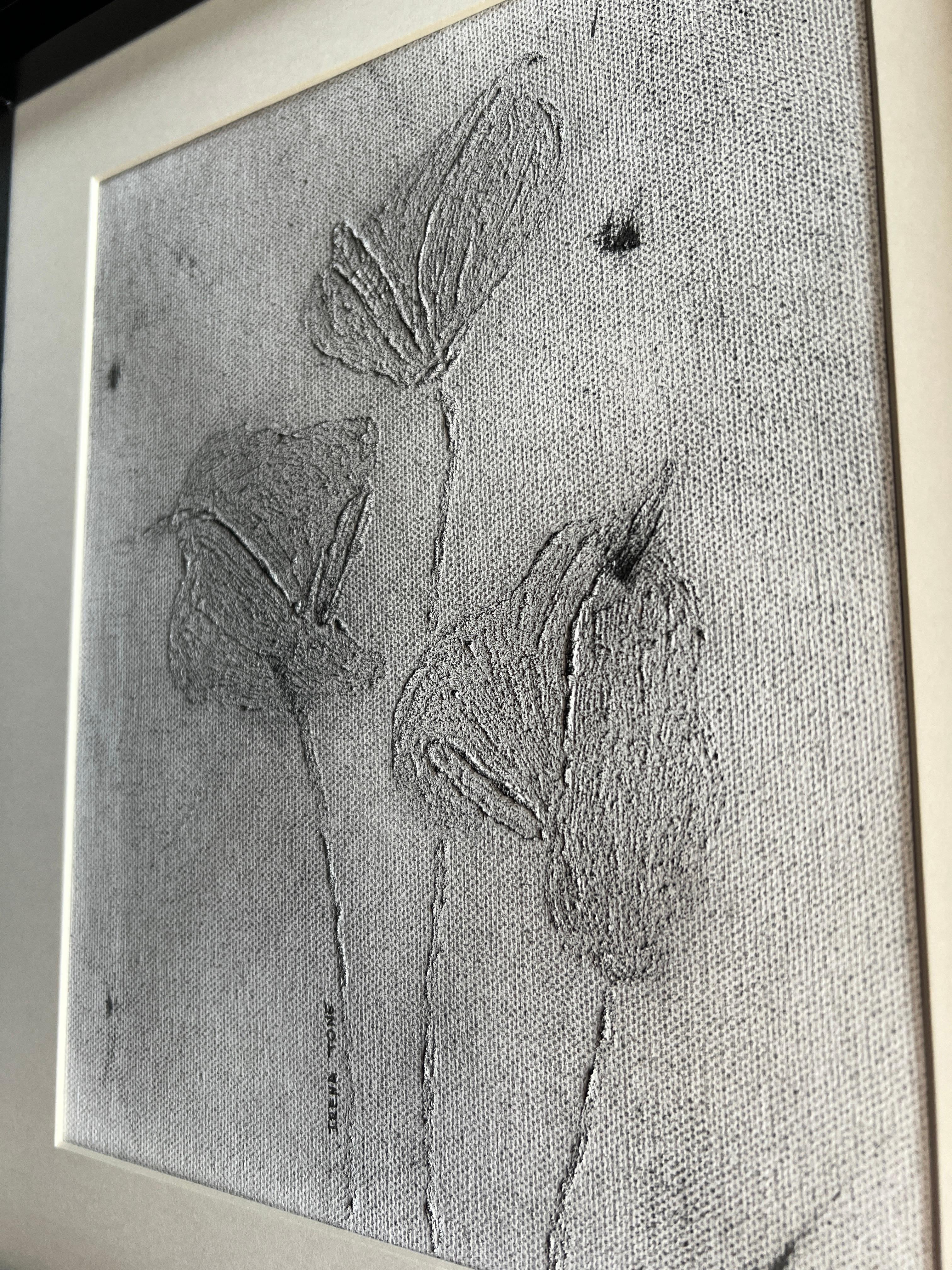 Anthurium Blanco y Negro - Sculpture Abstracto de IRENA TONE