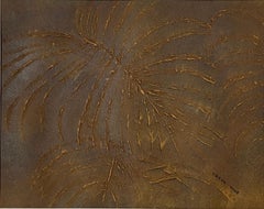 Feuilles tropicales brunes