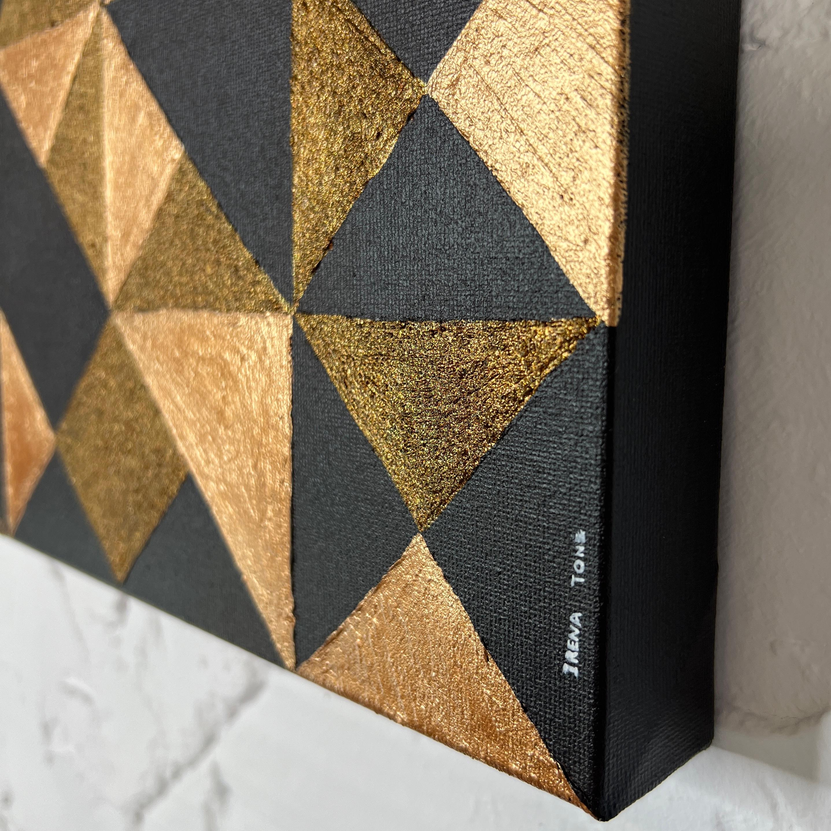 Geometry Various golden Acrylic wall art For Sale 2