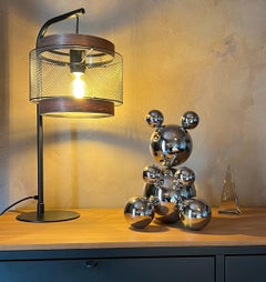 Edelstahl-Bär „Anthony“ Skulptur Minimalistisches Tier