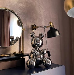Middle Stainless Steel Bear 'Leo' Sculpture Minimalistic Animal